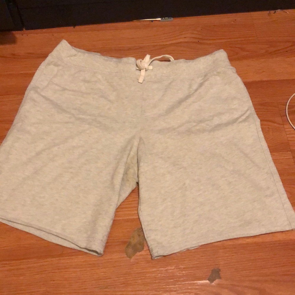 Light gray sweat shorts